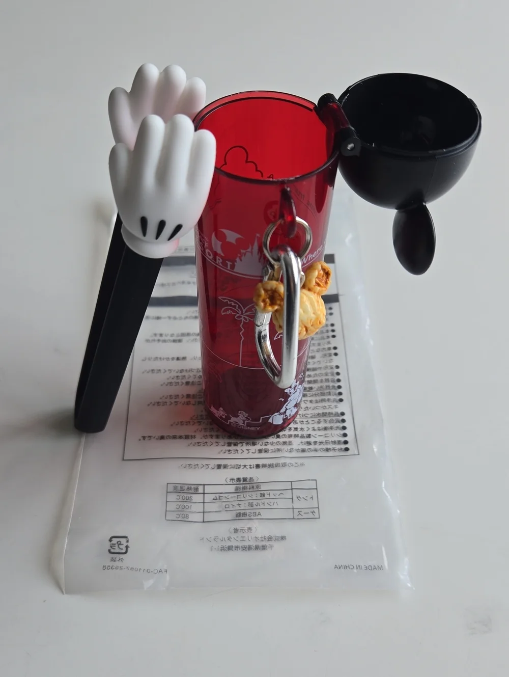 Tokyo Disney Resort Mickey Mouse Hand Popcorn Tongs